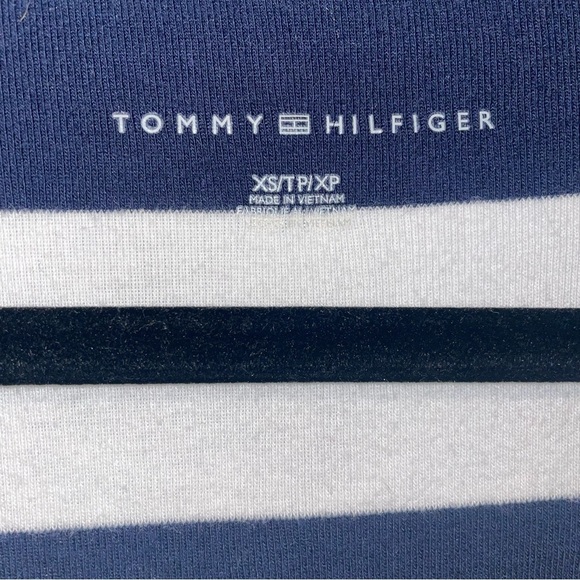 Tommy Hilfiger Long Sleeve Blue & White Top size XS - Picture 2 of 4